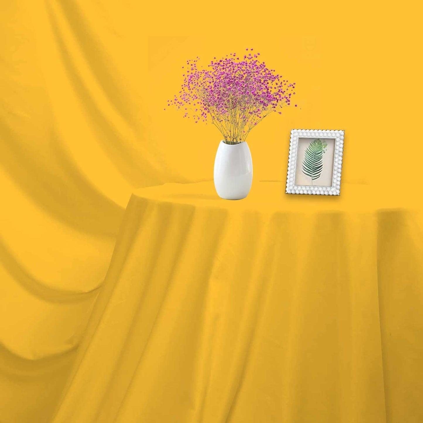 Yellow Photo Backdrop for Photoshoot Yellow Background for Photography Photo Backdrop Curtain for Party 6 x 9 FT