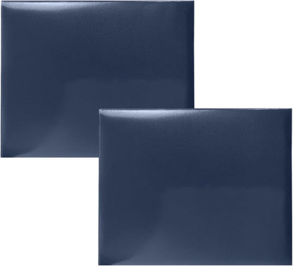 Certificate Holders 8.5"x11" Graduation Diploma Cover Document Leather Folders,Navy Blue-2 Pack