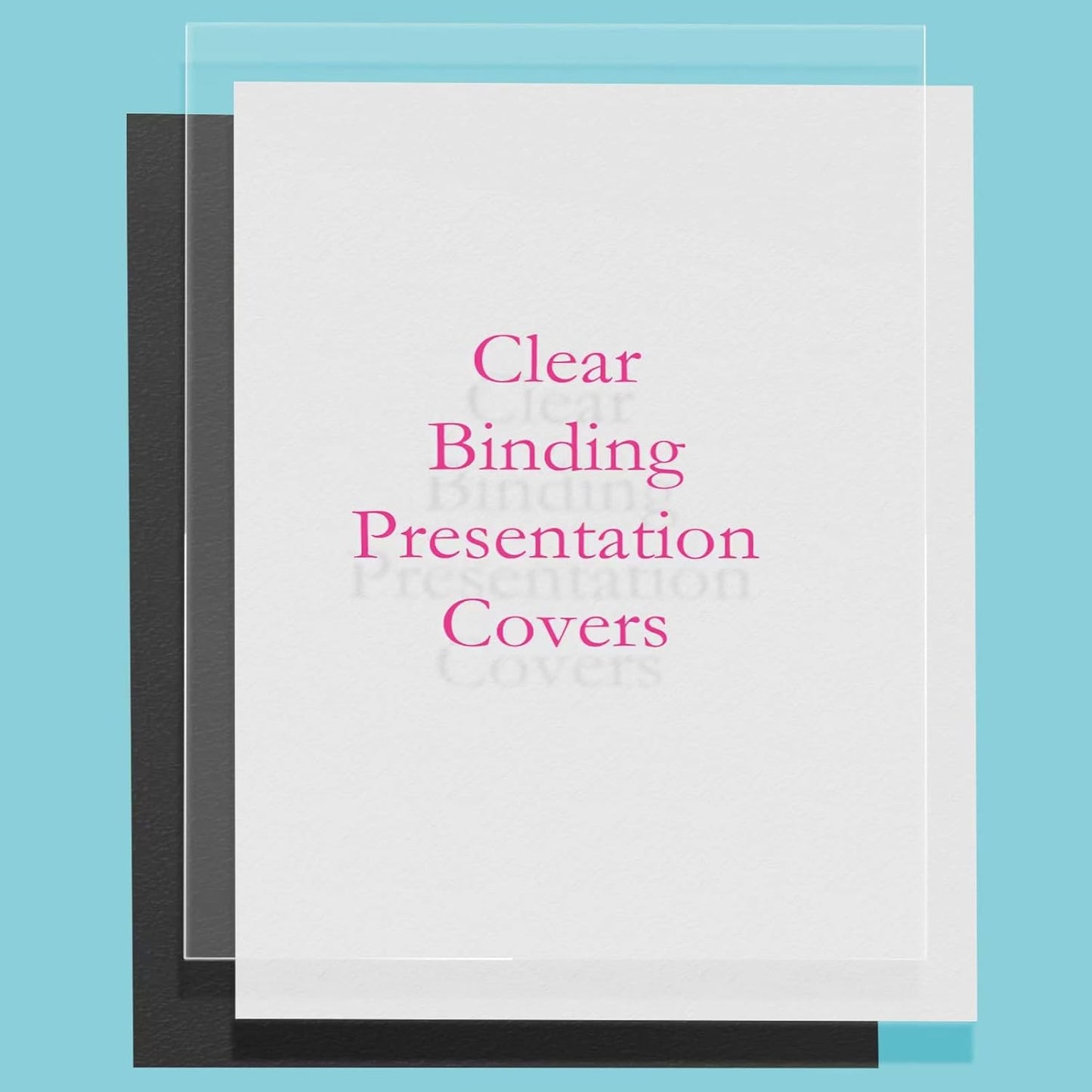 TOTiyea 100 Pack 10 Mil PVC Binding Presentation Covers, Clear Report Covers for Binding,8.5x11 Inches,Letter Size