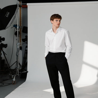 8x10 ft Photo Backdrop White Backdrop for Photoshoot Non-Reflective Soft White Backdrop for Home Studio, Baby Photography, YouTube Content & Live Streaming（only 1x Background）