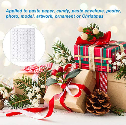 Clear Sticky Tack Adhesive Poster Tacky Putty Removable Round Putty Double-Sided Round No Traces Adhesive Sticke for Festival Decoration（490）