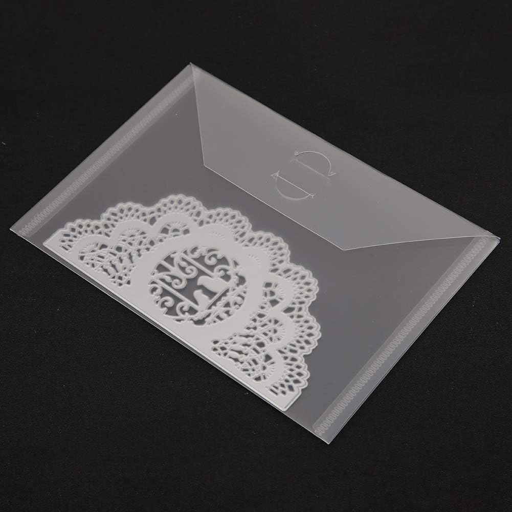 Large Stamp & Die Storage Pockets Resealable Clear Plastic Seal Bags Storage Case for Cutting Dies Stencil Album Stamp Crafts for DIY Scrapbooking Paper Card Craft Cutting Dies for Card Making