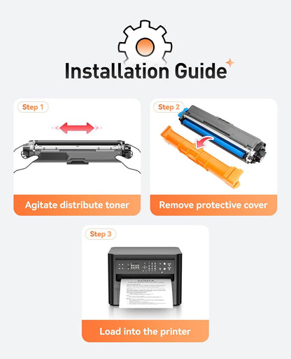 TN223 Toner Cartridge Set 4-Pack Replacement for Brother TN-223 TN227 Compatible with HL-L3270CDW HL-L3210CW MFC-L3770CDW HL-L3290CDW MFC-L3750CDW L3710CW HL-L3230CDW L3230CDN Printer Ink Black Color