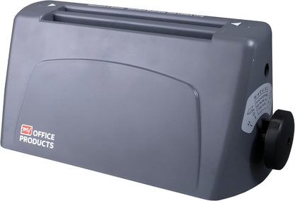 P6500 My Office Products Desktop Paper Folder Folding Machine; Letter or Half Fold; Sets of 1-3 Sheets, 8.5 x 11 Inches, 68 to 90 GSM, 18 to 24 Pounds Bond Paper; 1800 Sheets per Hour