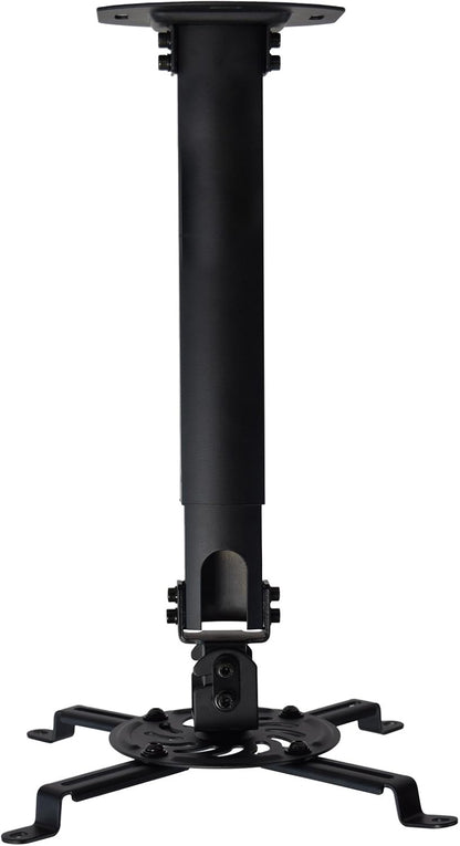 VIVO Extending Ceiling Projector Mount, Height Adjustable Projection, Up to 12.5 inch Mounting Range with 1.5 inch Mini Projector Range, Black, MOUNT-VP02B