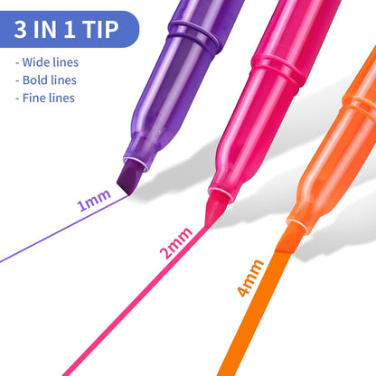 Highlighters Assorted Colors Bulk, 30 Pack: No Bleed & Dry-Quickly, Chisel Tip, 6 Bright Colors, Highlighter Set for School, College, Office