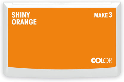 COLOP Make Series, Ink Stamp Pads, with Non-Toxic Premium Ink, Water-Based Acid-Free (Shiny Orange, Make 3-3-1/2" x 6-1/4")