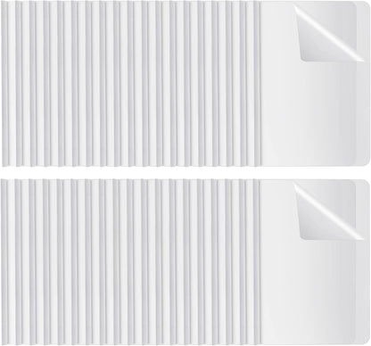 BBTO 100 Pcs Clear Report Covers with Sliding Bar for A4 Paper Resume Covers Presentation Folders File Document Binder for School Business, Letter Size 12 x 8.7 Inches(White)