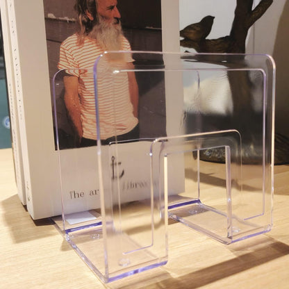 LUGUNU Acrylic Clear Purse Divider Organizer Clear Desk File Sorter Divider Mesh Folder Closet Shelf Storage Office Supplies Stand Holder Bookshelf (2 Pack of 3 Sections)