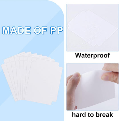 60 Pcs Trading Card Dividers White Card Separators with Tabs Blank Card Box Card Divider Cards for Sports Games, 2.71 x 3.8 Inches Fit for MTG TCG Sports Cards Card Games