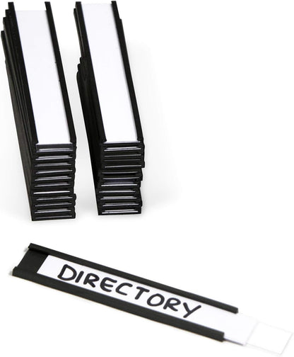 SmartSign Pack of 25 Magnetic 'C' Channel Label Holders | 0.5" x 3"