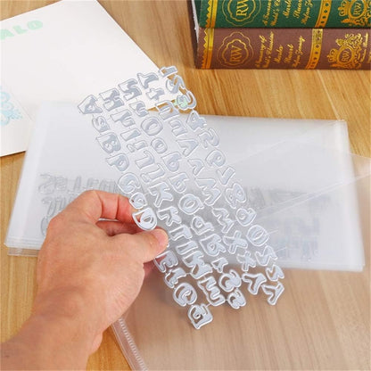 5.9 x 9.9 inch Large Stamp & Die Storage Pockets Resealable Clear Plastic Seal Bags Storage Case for Cutting Dies Stencil Album Stamp Crafts for DIY Scrapbooking Paper Card Craft Cutting Die