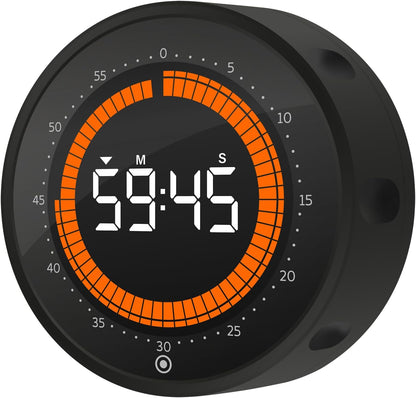 Digital Visual Timer, 60 min Countdown & Count up, Large Screen for Kids & Senior, Magnetic, Kitchen Cooking, Gym, Classroom, Productivity time Management Tool for Autism & ADHD