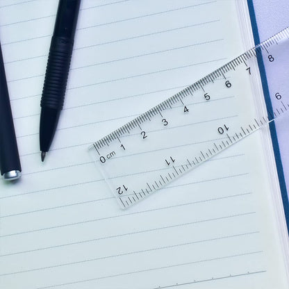 Color Transparent Ruler Plastic Rulers - Ruler 12 inch, Kids Ruler for School, Ruler with Centimeters, Millimeter and Inches, Assorted Colors, Clear Rulers, 7 Pack School Rulers