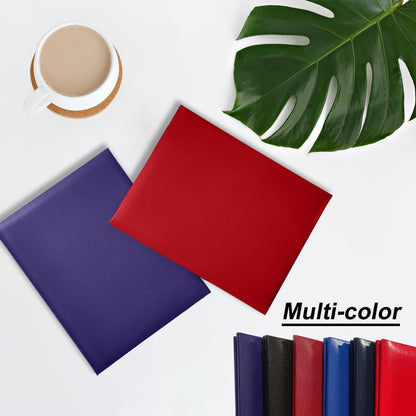 Diploma Cover 8.5x11 Inch, Graduation Certificate Holder - Elegant Faux Leather Folder for Graduation, Wedding Officiant,Red-1 Pack