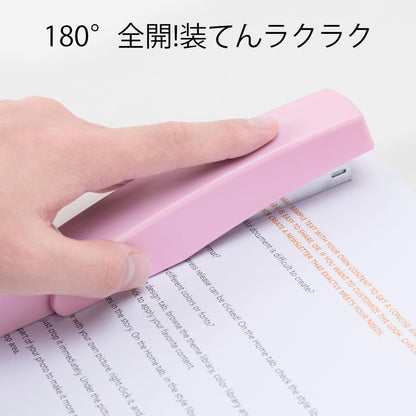 Deli Stapler, Desktop Stapler, Office Stapler, 25 Sheet Capacity, Includes 1000 Staples and Staple Remover, Pink