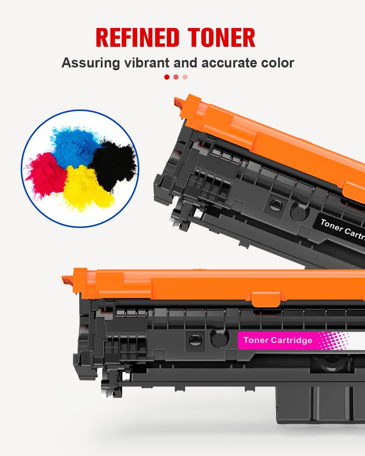 069H 069 Toner Cartridges Set 4 Pack MF753Cdw High Yield Compatible for Canon 069H 069 Toner Cartridges Replacement for Canon ImageCLASS MF753Cdw MF751Cdw LBP674Cdw Laser Printer | (B/C/M/Y,4 Pack)