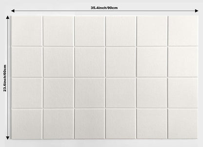 Cork Board 24 x36 Alternative - 6 Pack Felt Wall Tiles with Safe Removable Adhesive Tabs, Cork Boards for Walls Cork Board for Home Office Pin Board Tack Board - Beige