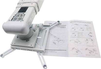 NC Projector Wall Mount with Universal mounting ,Telescopic Bracket Hanger,33lbs Load Capacity,High-Precision Adjustable: (12.8’’-29.13’’),white,(TYYZJ02)