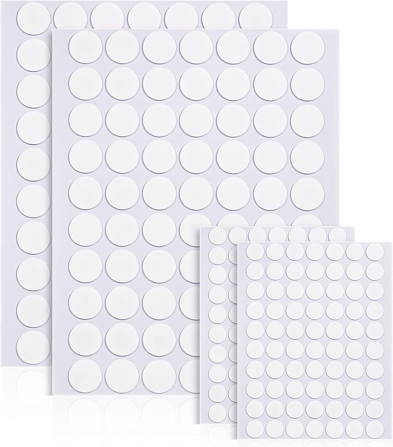 10+20mm Double Sided Sticky Dots Removable Adhesive Putty No Traces Clear Sticky Tack Waterproof Stickers for Decorations(280PCS)