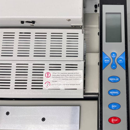 TECHTONGDA Glue Book Binding Machine 110V Automatic Hot Glue Book Binder, Wireless Book Binding Machine with Fault Detection, Adjustable Temperature