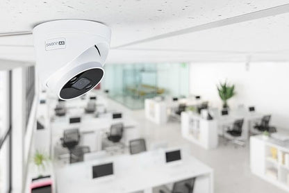 Swann AdvancedX™ Wired 4K Security Camera PoE Outdoor Dome, Color Night Vision, Smart AI Video Analytics/Alerts, Advanced Motion Detection