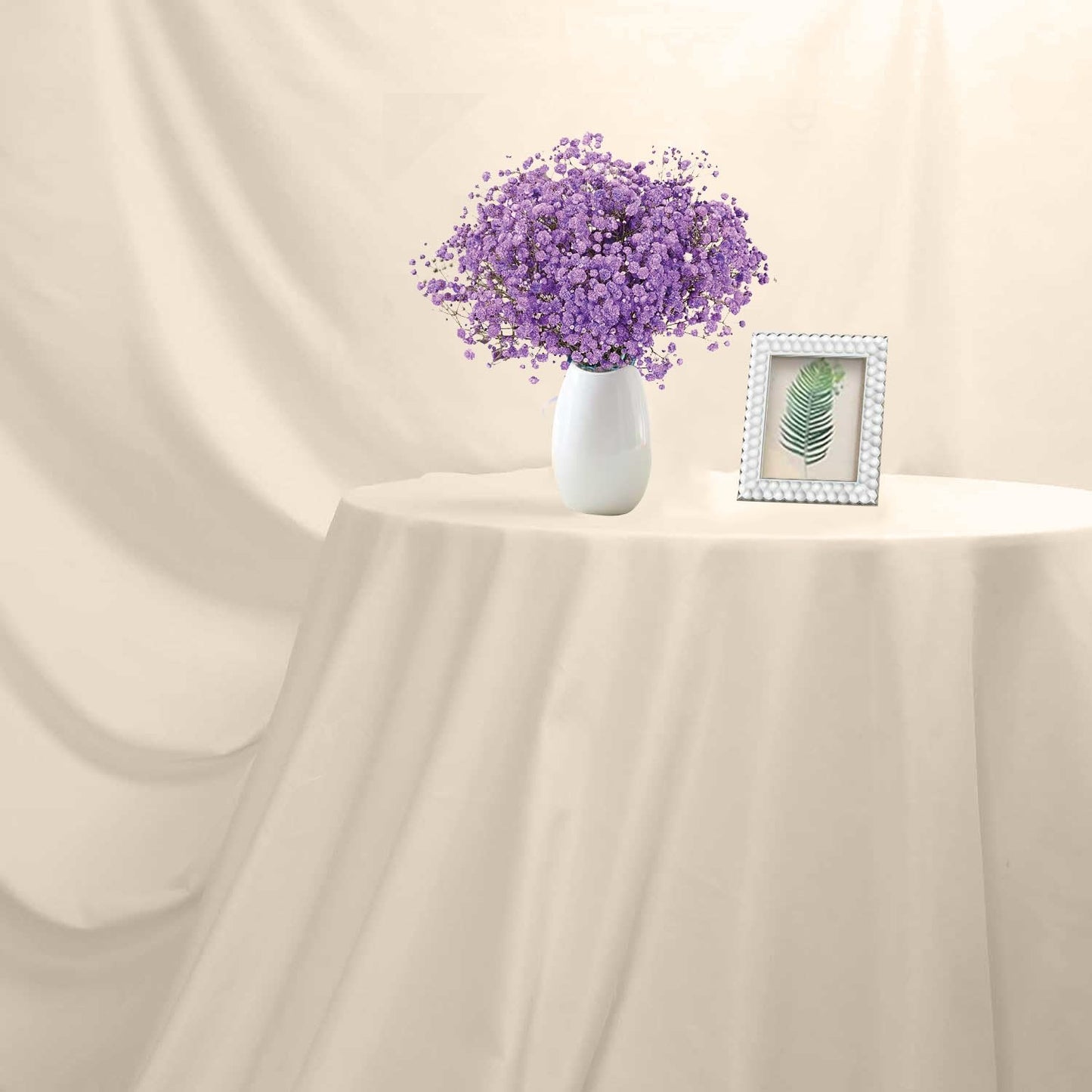 Cream Photo Backdrop for Photoshoot Cream Background for Photography Photo Backdrop Curtain for Party 8 x 10 FT