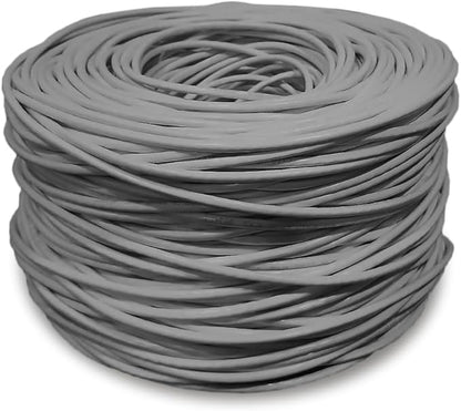 Dripstone-600002 1000ft CAT5e 4/UTP Ethernet LAN Cable 24AWG Network Wire (Gray)