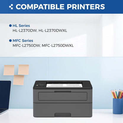 TN770 Black Toner Cartridge High Yield 2-Pack with chip Replacement for Brother TN-770 TN770 770 Toner Compatible with Brother HL-L2370DW HL-L2370DWXL MFC-L2750DW MFC-L2750DWXL Printer Ink All-in-One