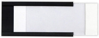 SmartSign Magnetic 'C' Channel Card Holders for Metal Racks and Shelves | 1" x 2" Pack of 25