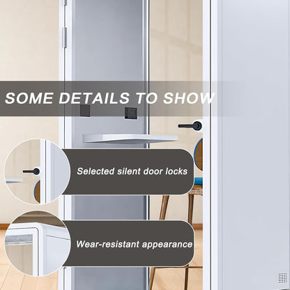 Office Sound Booth with Audio Privacy - Removable Soundproof Booth Includes White with Rounded Corners,Soundproof Room with Light,Fans, Socket for Telephone Booth,Study (43.3IN)