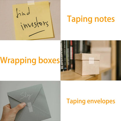 96 Rolls Crystal Tape Refills for Dispenser, 3/4Inch x 1000 Inch, Transparent Stationery Tape for Office, Home, School for Wrapping, Crafts, Office and Professional Use