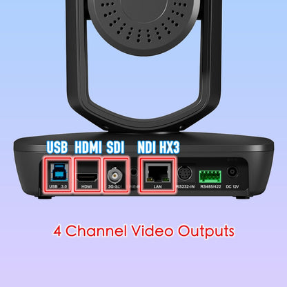 AVKANS 20X NDI PTZ Camera Kits - 2pcs 20X AI Auto Tracking NDI Camera with 1pcs IP Joystick Controller Package for Church Live Streaming Video Production（2X LV20N and 1x AV-Joy-IP）