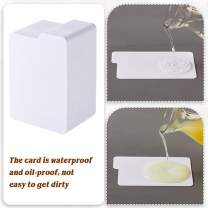 Lewtemi White Trading Card Dividers Plastic Card Separators Organizer for Sport Game Business Storage, 2.6 x 3.8 Inch/ 66 x 97 mm(100 Pieces)