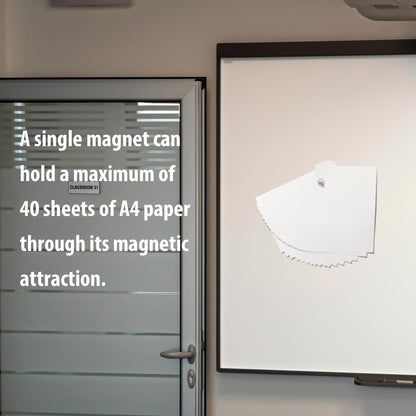 Heavy Duty Magnetic Push Pins - Refrigerator & Whiteboard Magnets, Pack of 4