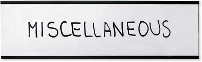 SmartSign Magnetic 'C' Channel Label Holders | 2.5" x 8" Pack of 10