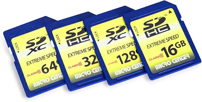 INLAND 128GB SD Card Class 10 SDXC Flash Memory Card Full Size SD Chip USH-I U1 Trail Camera by Micro Center (2 Pack)
