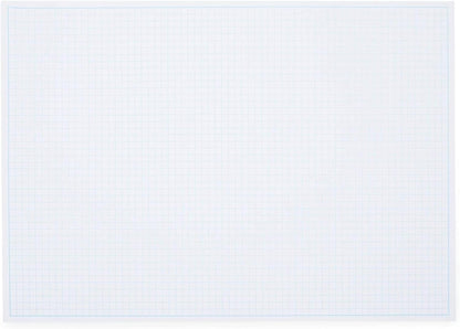 Stockroom Plus Desk Blotter Graph Paper Pad - 17 x 12 in, 50-Sheet White Refillable Desk Pad Mat - Large Notepad for Sketching, Notes & Doodles