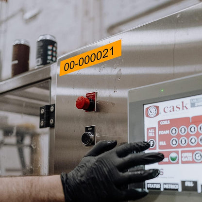 Label KINGDOM 1 Inch Replacement for Orange 24mm 0.94 Label Tape TZe-B51 TZB51 Laminated Tape for Brother Ptouch PT-P700 PT-P750W Label Maker, Black on Fluorescent Orange, 3-Pack