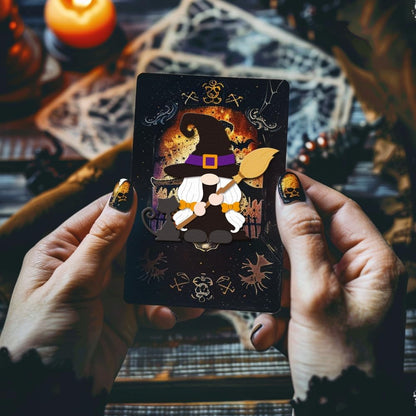 GLOBLELAND Halloween Gnome Cutting Dies for Card Making Pumpkin Bat Spider Cut Die for DIY Scrapbooking Journal Embossing Paper Craft Decor