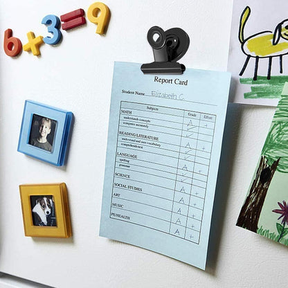 VNDUEEY 200 Pack Black Magnetic Clips Fridge Magnets, Magnetic Paper Clip, Whiteboard Magnets Refrigerator Magnet, Strong Magnets with Clips for Home, Office,Teaching
