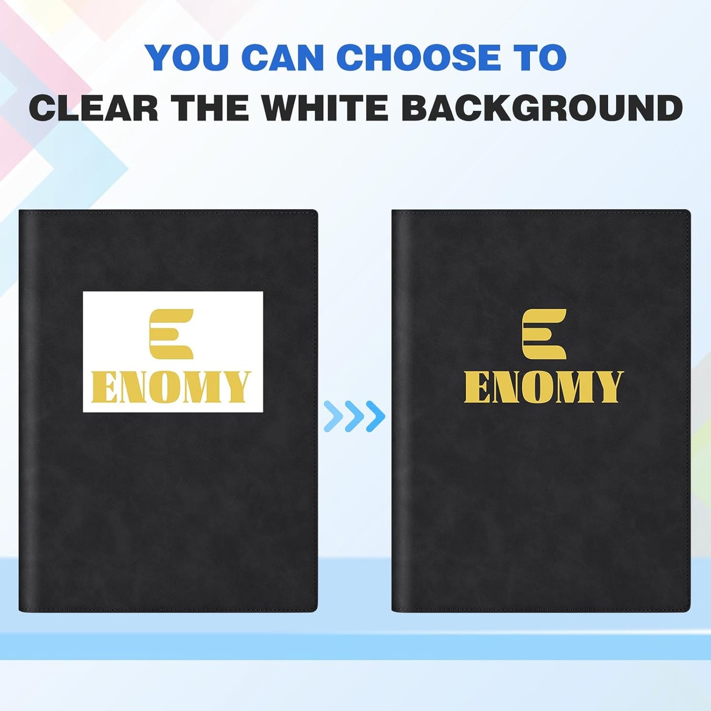 Personalized Padfolio Folder, Leather Custom Portfolio for Men & Women Resumes Office Business, A4 Portfolio Binder for Office College Resumes (Deepblue)