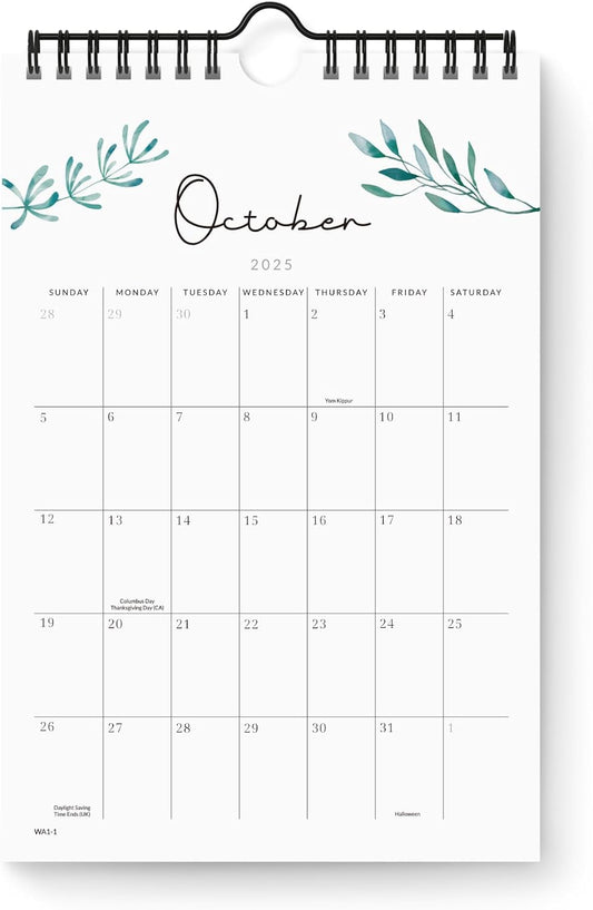Jotsome Small Calendar 2025-2026, Mini Calendar From Now to December 2026 6"x9", Aesthetic Calendar Wall Decoration in Home and Office for Easy Organizing