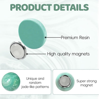 Qualsen Fridge Magnets, Colorful Decorative Cute Refrigerator Magnets for Whiteboard, Locker, Kitchen, Office, Classroom（24 Pcs）