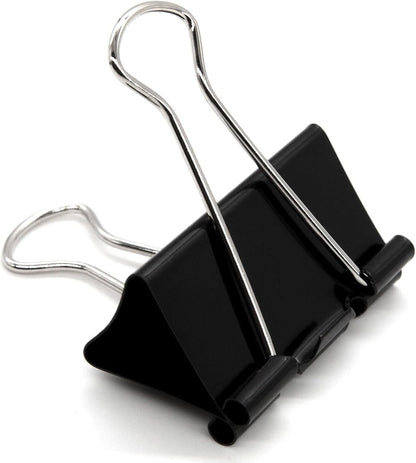 Extra Large Binder Clips 2.4 Inch (60 Pack), Large Binder Clips Big Paper Clips Clamps for Office and Home Supplies, Black