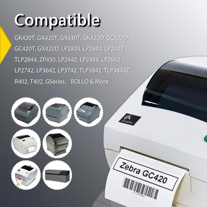 BETCKEY - 2.25" x 1.25" UPC Barcode & Multipurpose Labels Compatible with Zebra & Rollo Label Printer,Premium Adhesive & Perforated[Light Blue, 6 Rolls, 6000 Labels]
