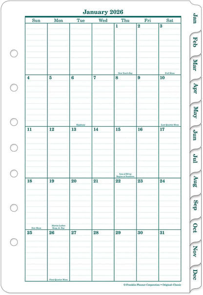 FranklinCovey - Original Weekly Ring-Bound Planner (Jan 2026 - Dec 2026, Classic)