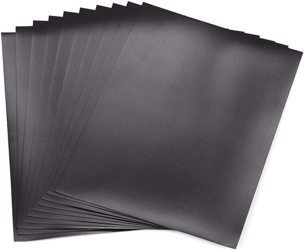 Briartw 10 Sheets Rubber Soft Magnet Sheet for Metal Cutting Dies Storage, Crafts Tool Scrapbooking Arts and Crafts Flexible Placement Mats, 3mm 6.85x5inches