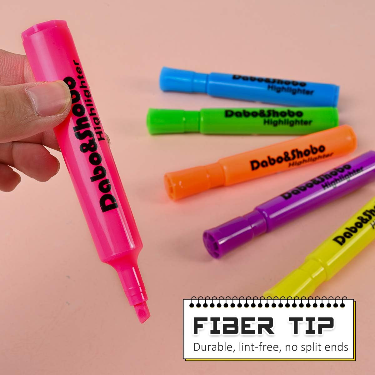 Dabo & Shobo Highlighters Set of 24,Colored Markers And Beautiful Combination Set Liquid Ink Fast Drying And Not Easy To Fade Are Suitable For Classroom, Office And Shop Short Style