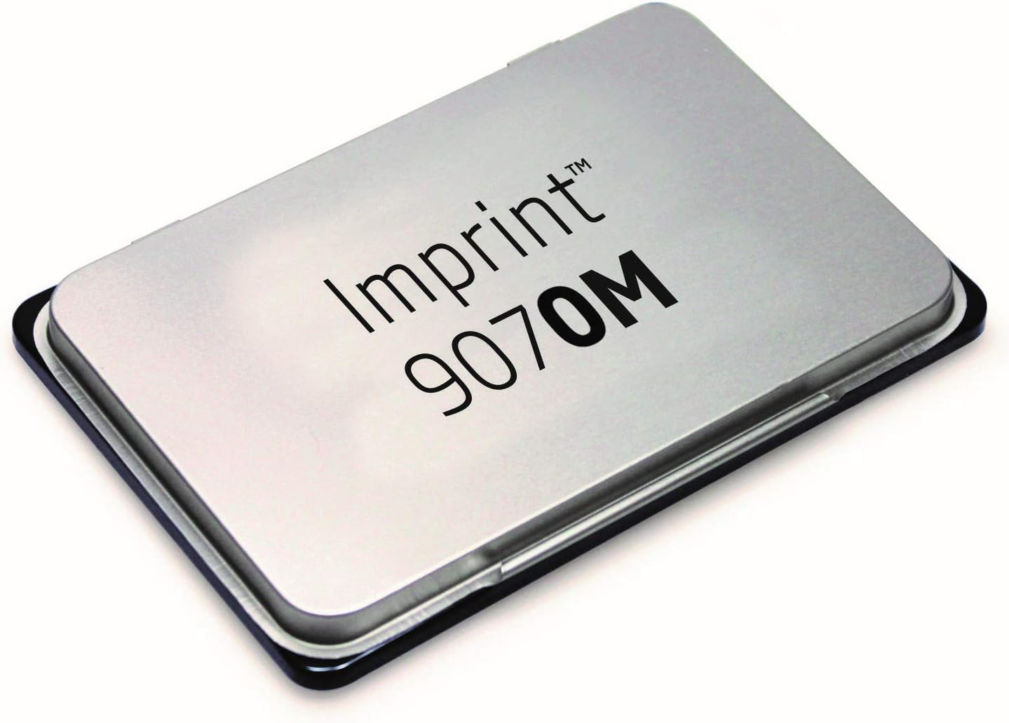 Trodat Imprint 9070M Metal Stamp Pad, 1-7/8" x 2-3/4", Black